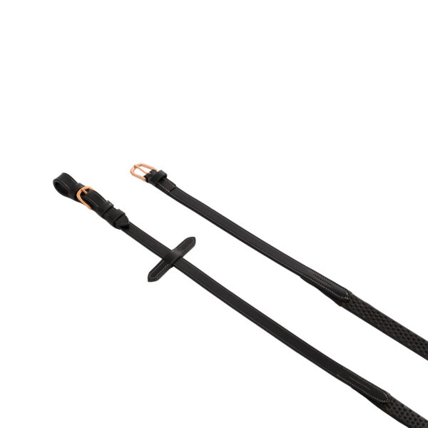 VAJETI ZA ANGLEŠKO UZDO Z ZAPONKAMI IZ ROZA ZLATA