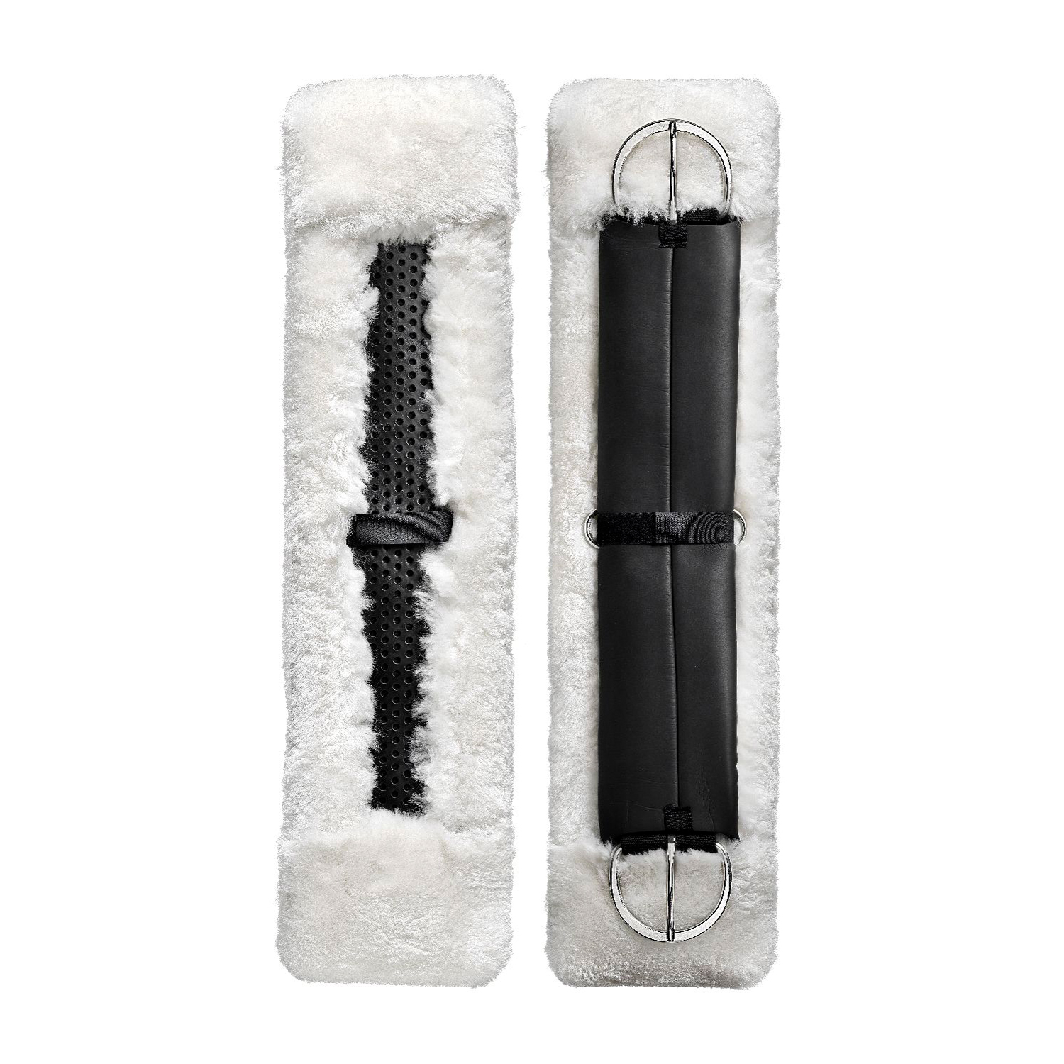 ACAVALLO WESTERN CLASSIC GEL GIRTH SAVER Z OVČJO KOŽO - slika 2