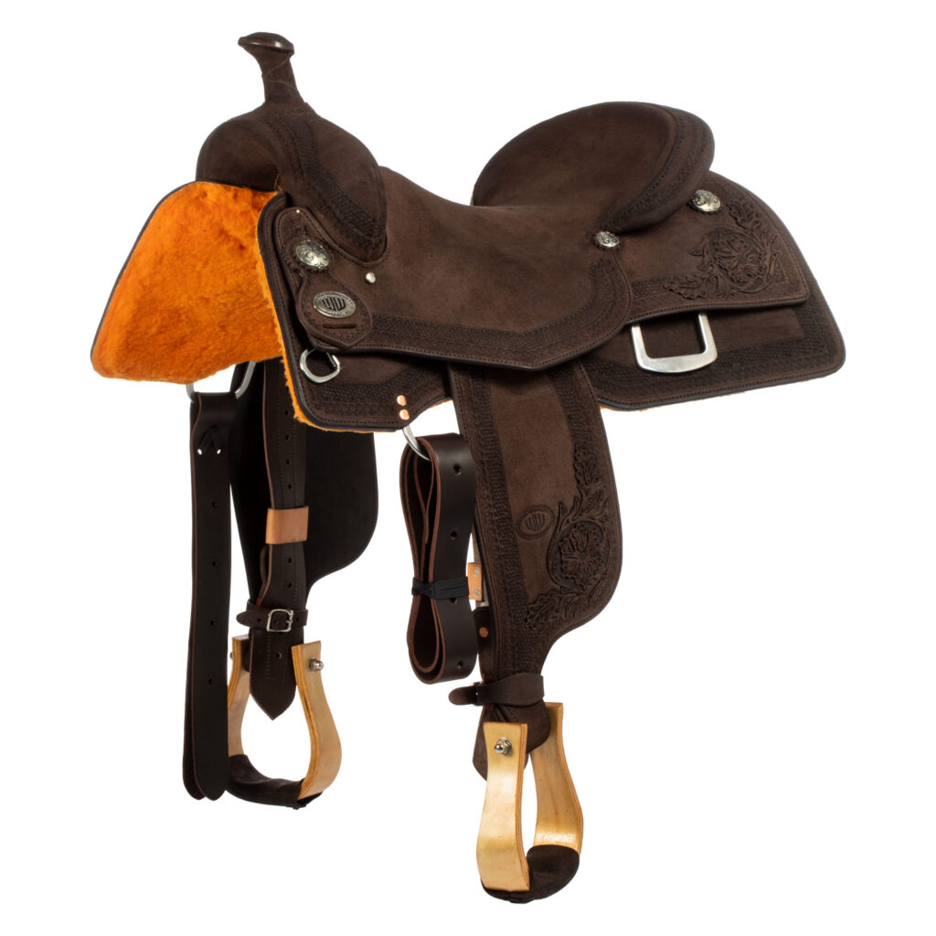 SELLE WESTWOOD CLASSIC DELOVNO SEDLO TEMNO RJAVA #FL6 BORDER #84