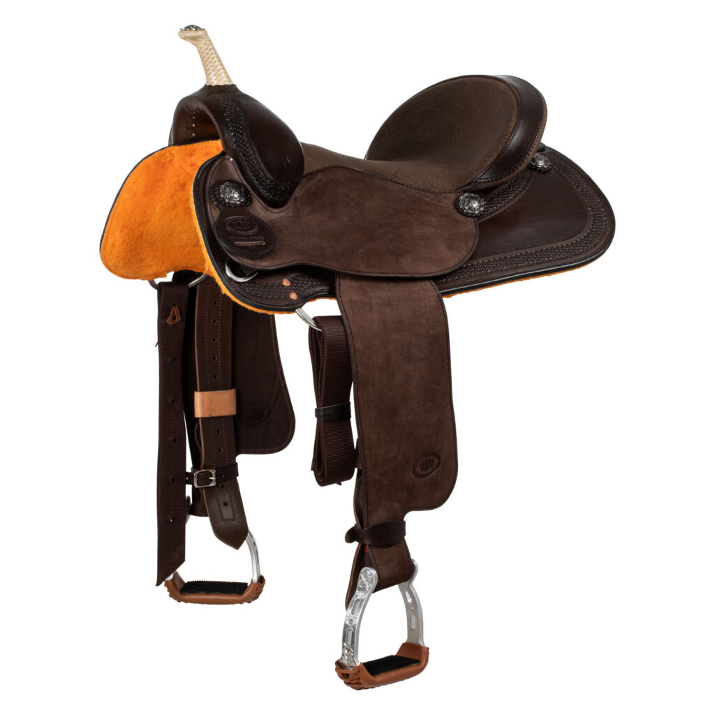 SELLA WESTWOOD BASIC BARREL MJ, BROWN/REVERSE BROWN, BORDER BARKET TOOLING