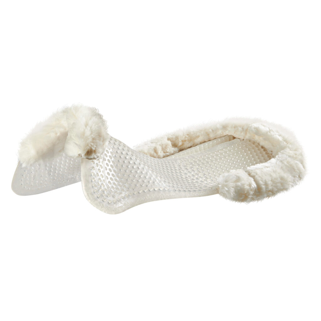 ACAVALLO GEL PODLOGA IZ OVČJE KOŽE, IZREZANA Z DVIGALOM NA HRBTU