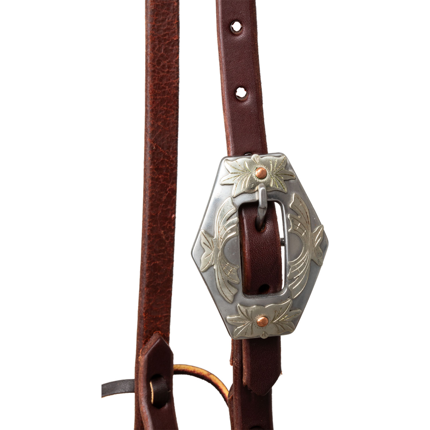 5/8" UZDA ZA ČEZ ENO UHO Z BRUŠENO ZAPONKO S CVETLIČNIM MOTIVOM - slika 5