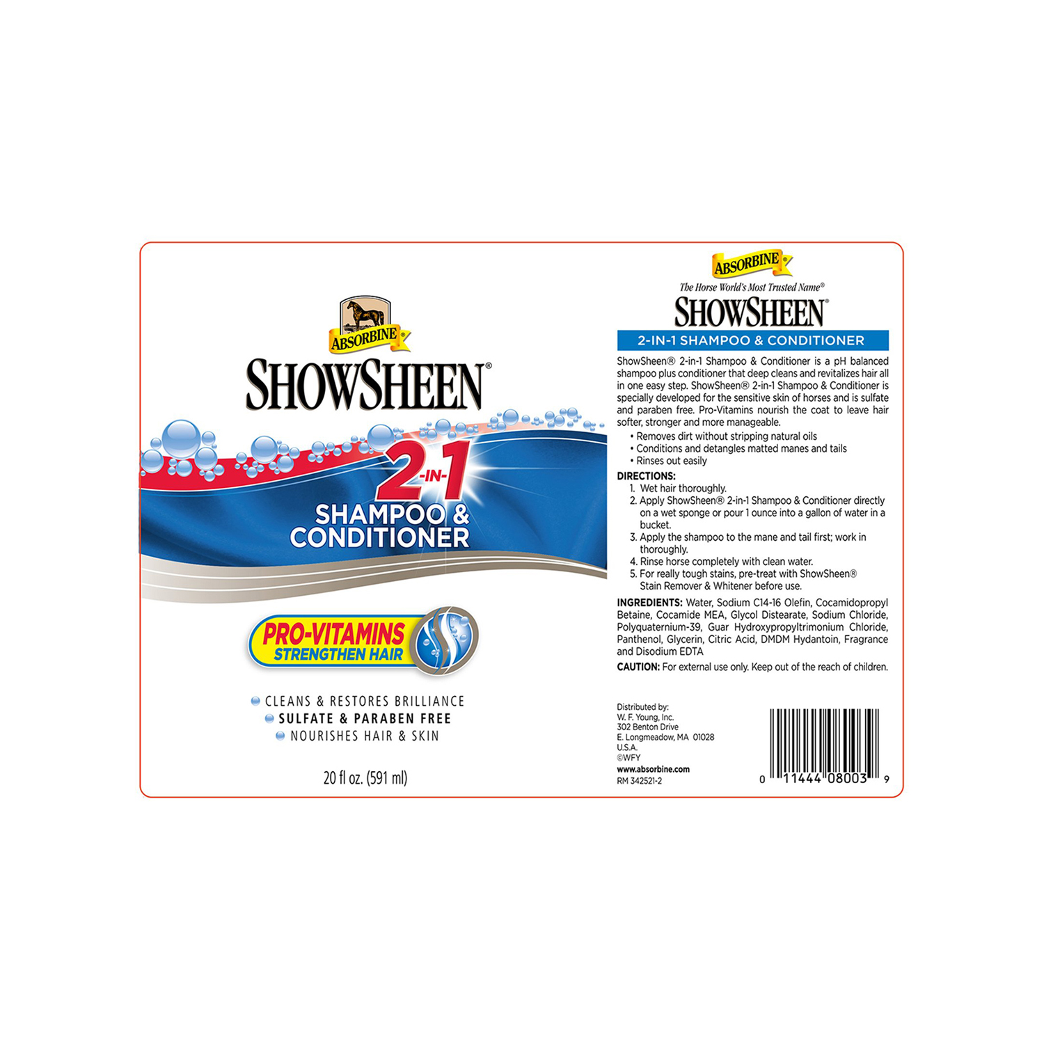 SHOWSHEEN ŠAMPON IN BALZAM (591 ML) - slika 4