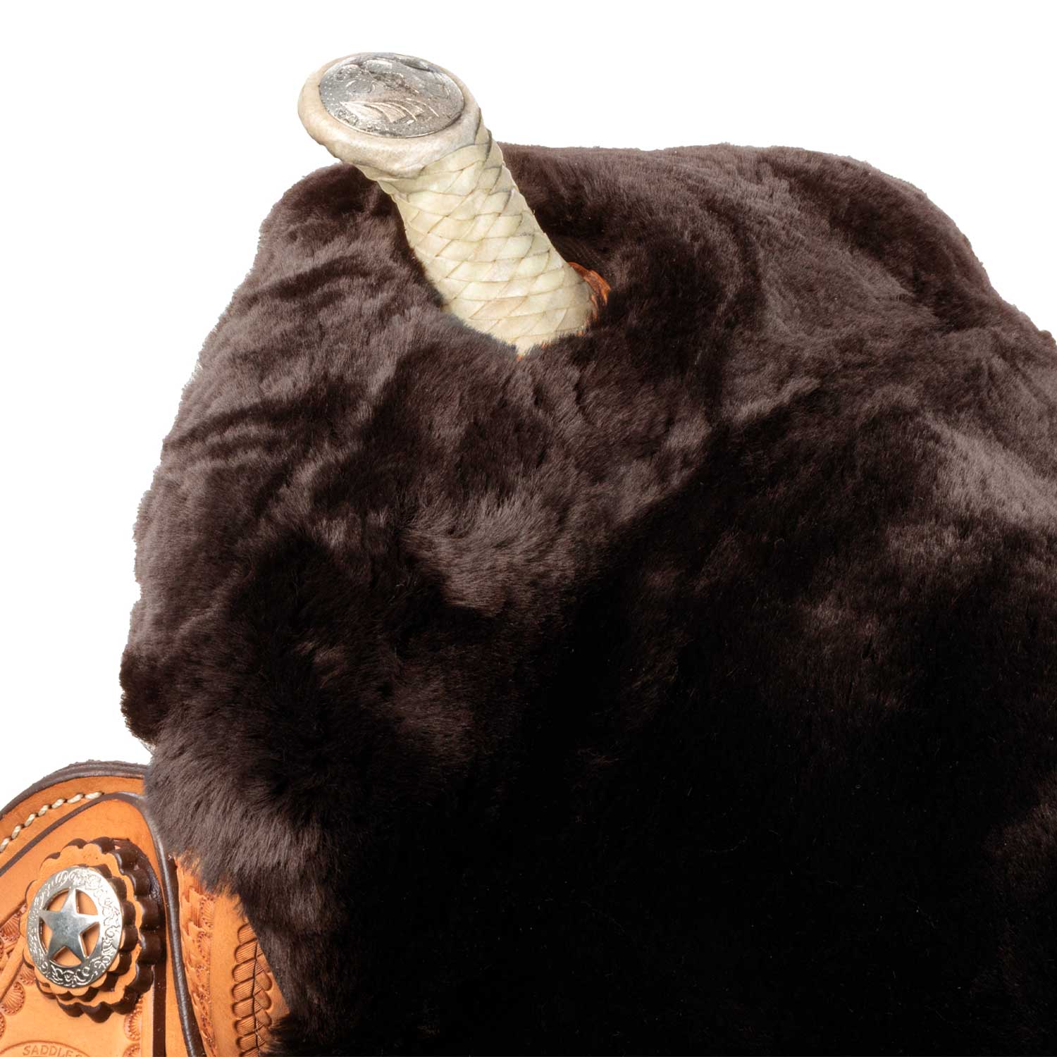 SEDEŽNA PREVLEKA IZ OVČJE KOŽE WESTERN SADDLE - slika 14