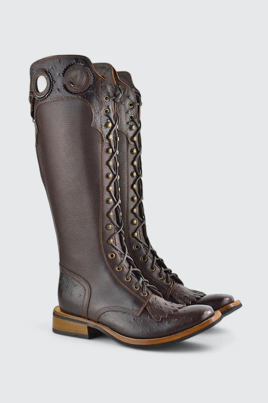 Vega ostrich dark brown
