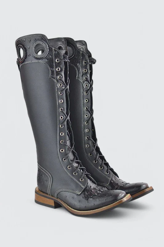 Vernon ostrich black