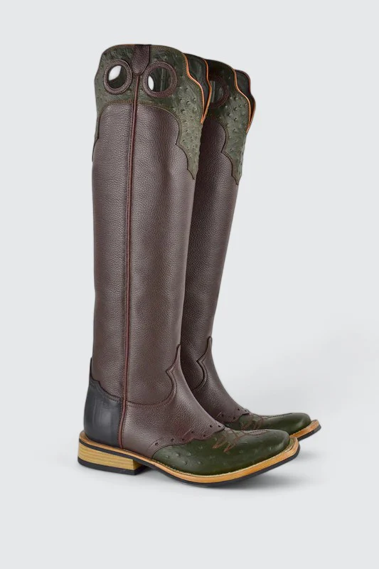 Buckaroo ostrich green