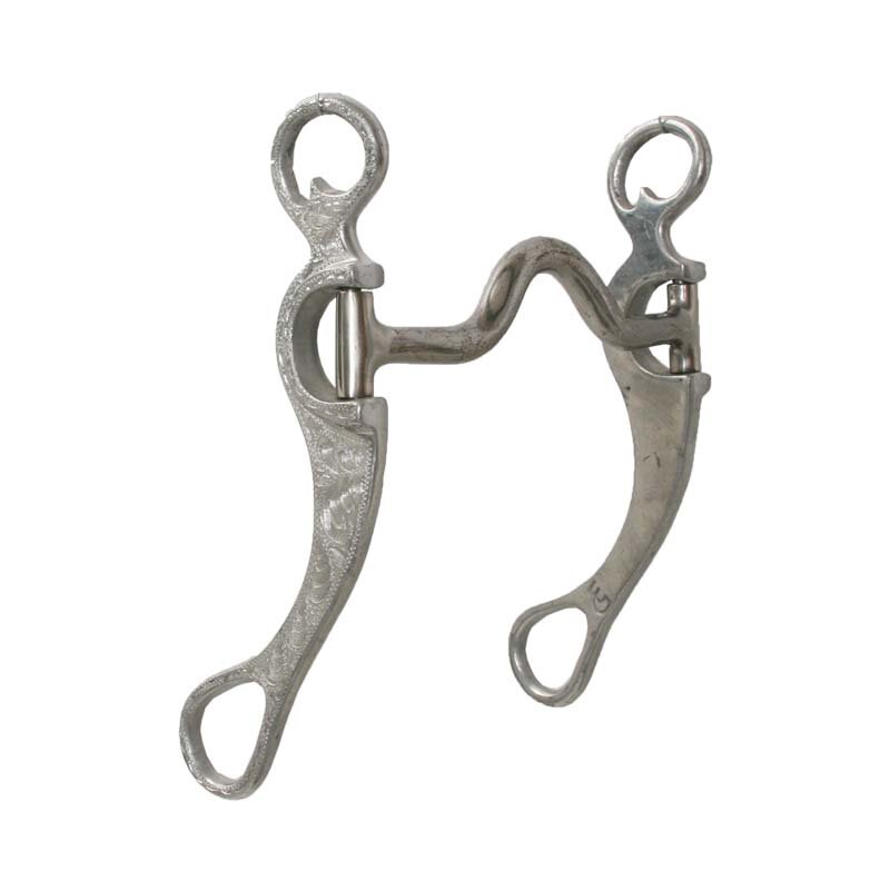 Low Port Bit Alu mit engraved Shanks