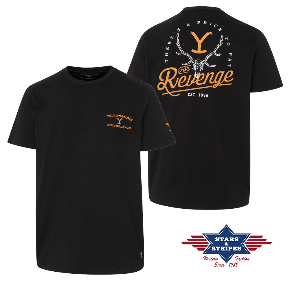 YELLOWSTONE T-Shirt For Revenge black