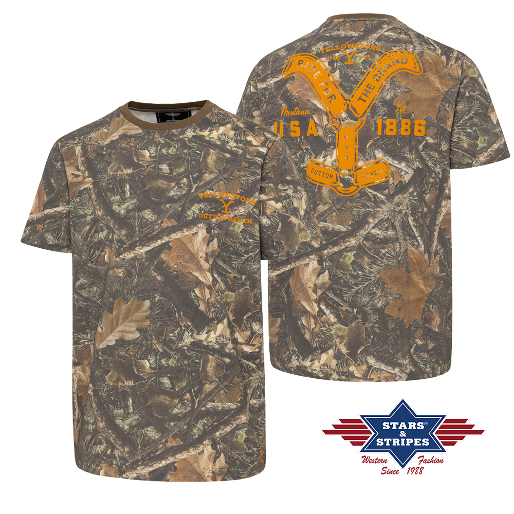 YELLOWSTONE majica Ride for the Brand camo