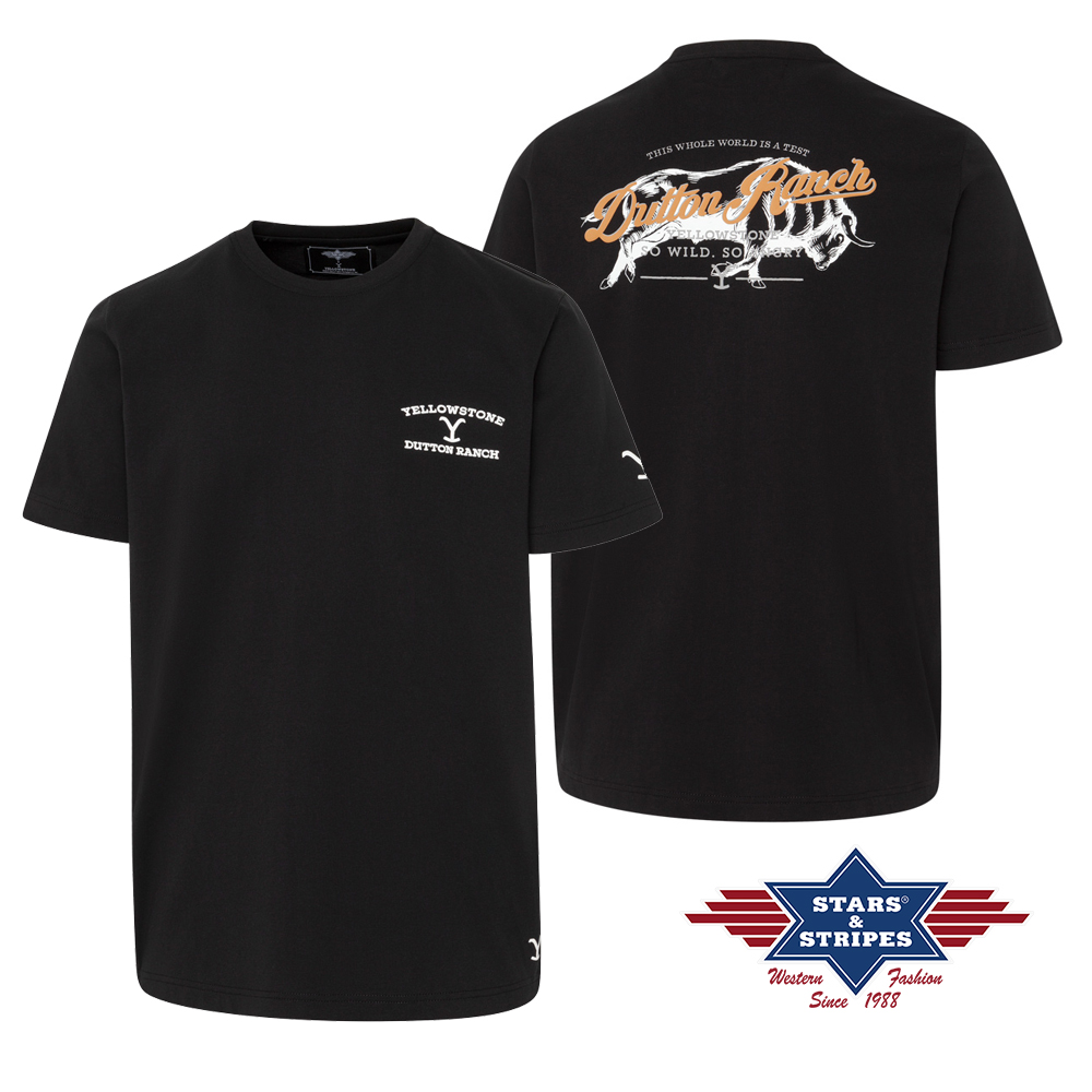 YELLOWSTONE T-Shirt so wild so angry black