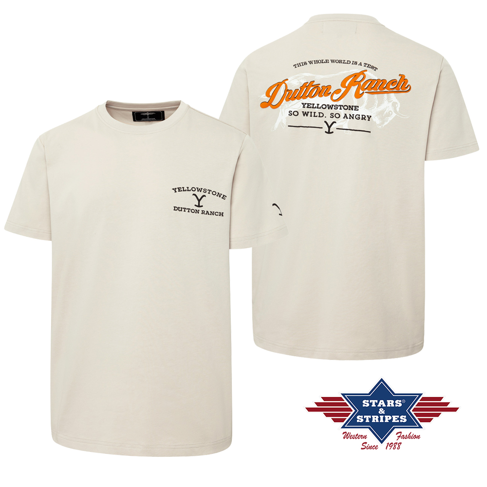 YELLOWSTONE T-Shirt so wild so angry beige