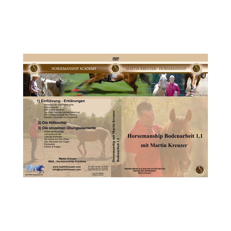 DVD Horsemanship ground work 1.1 by Martin Kreuzer