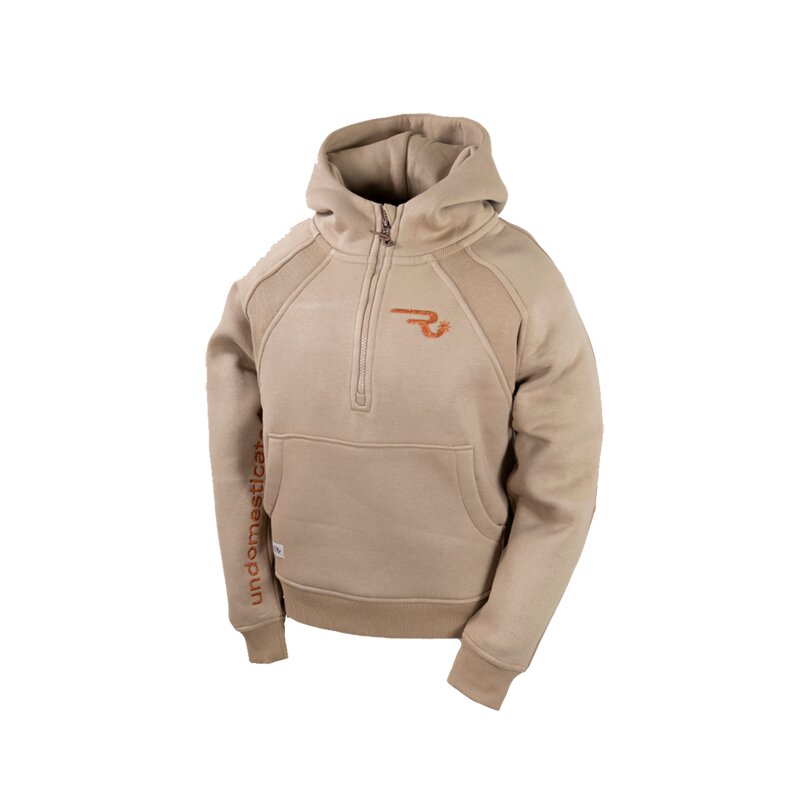 OSWSA PULOVER SYDNEY Z ZGORNJIM DELOM ZADRGE V SREDNJI VELIKOSTI V BEŽ BARVI