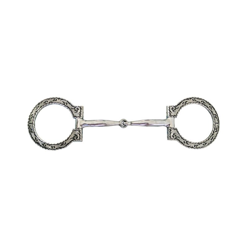 Snaffle Bit for Show antique black/white