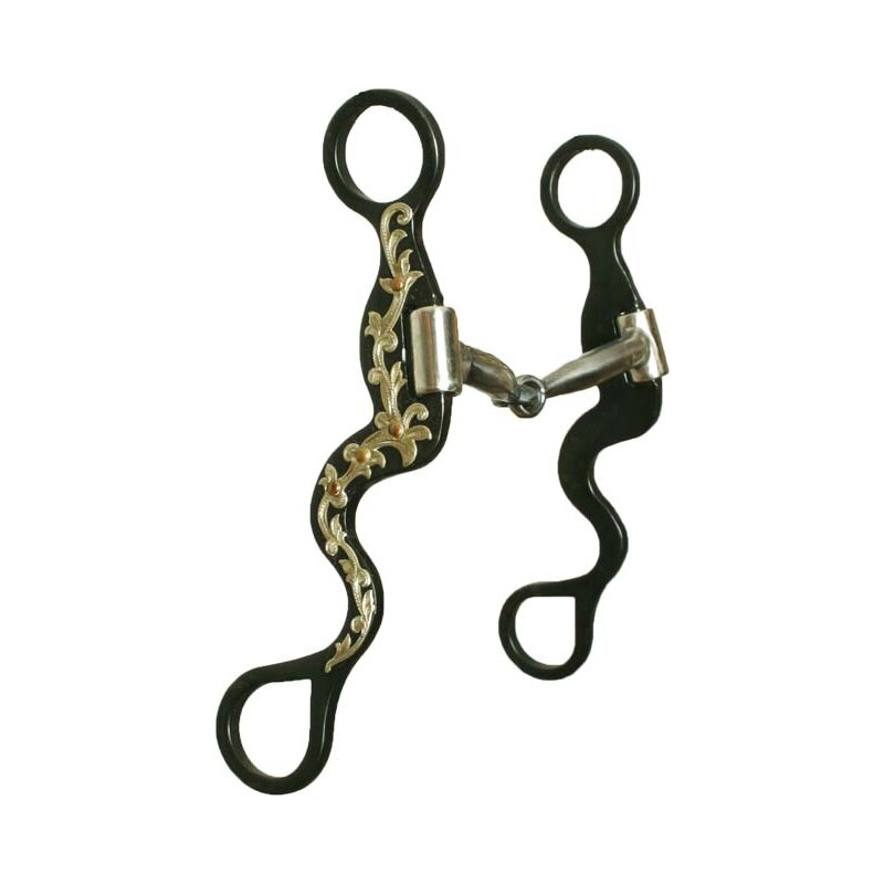 Snaffle Bit with Shanks Flower