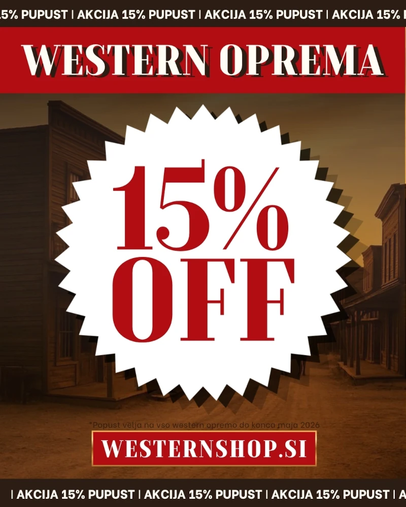 15% popust na western opremo